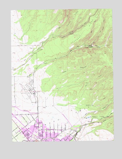 Richardson Springs, CA USGS Topographic Map