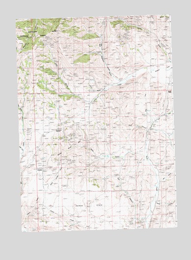 Richardson Summit, ID USGS Topographic Map