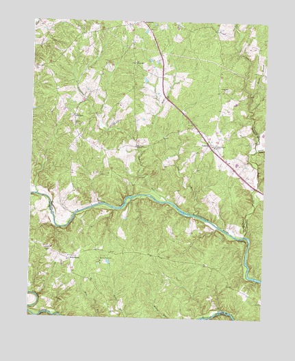 Richardsville, VA USGS Topographic Map