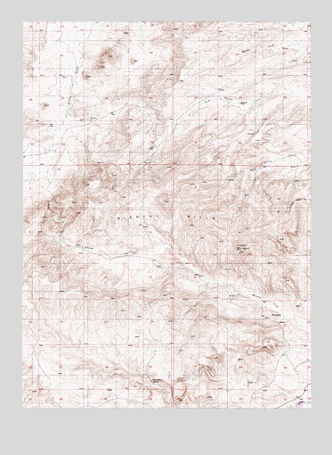 Richeau Hills, WY USGS Topographic Map