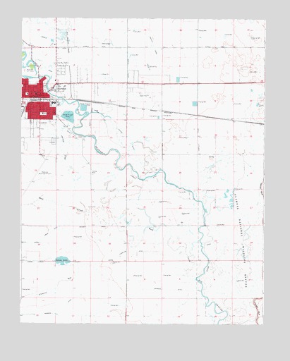Alamosa East, CO USGS Topographic Map
