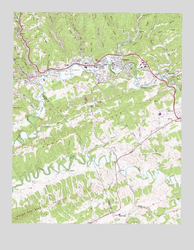 Richlands, VA USGS Topographic Map