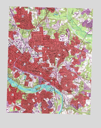 Richmond, VA USGS Topographic Map