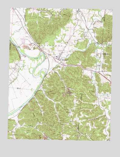 Richmond Dale, OH USGS Topographic Map