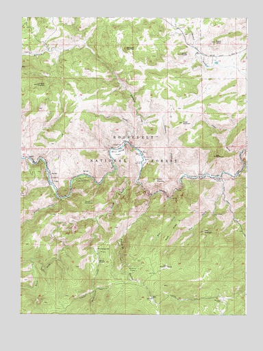 Big Narrows, CO USGS Topographic Map