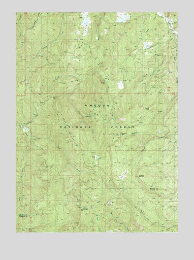 Richter Mountain, OR USGS Topographic Map