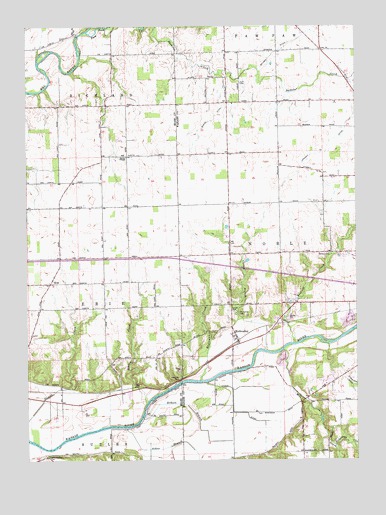 Richvalley, IN USGS Topographic Map