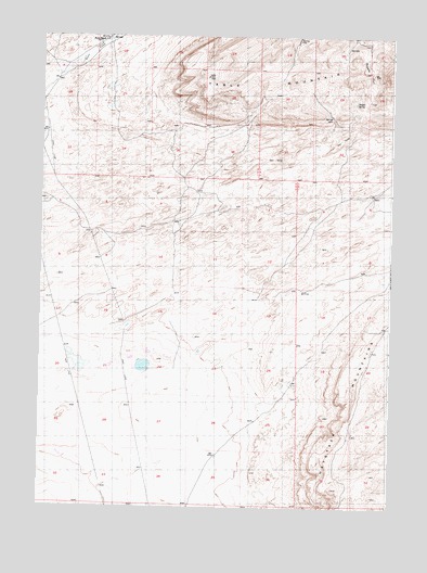 Riddle Cut, WY USGS Topographic Map