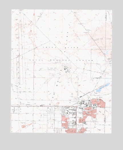 Ridgecrest North, CA USGS Topographic Map