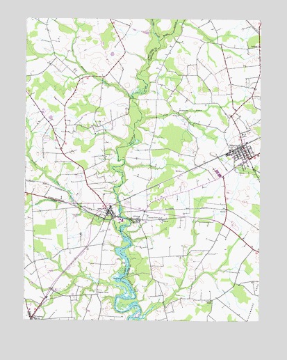 Ridgely, MD USGS Topographic Map