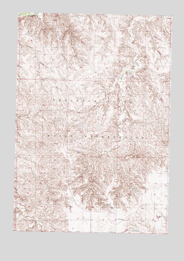 Ridgeview NE, SD USGS Topographic Map