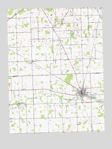 Ridgeville, IN USGS Topographic Map