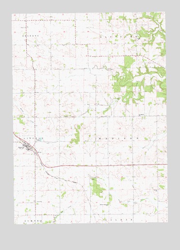 Ridgeway, IA USGS Topographic Map