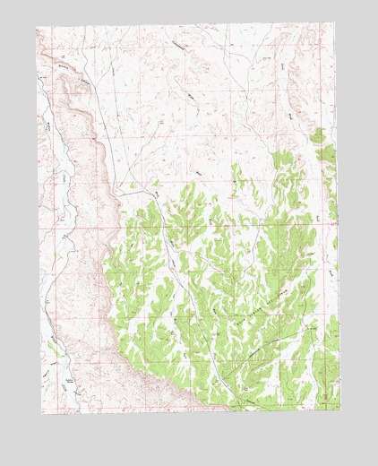 Big Pack Mountain SE, UT USGS Topographic Map