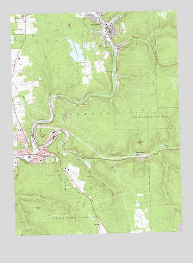 Ridgway, PA USGS Topographic Map