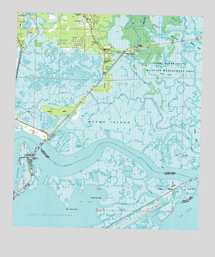 Rigolets, LA USGS Topographic Map