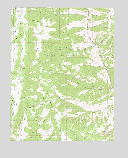 Rilda Canyon, UT USGS Topographic Map