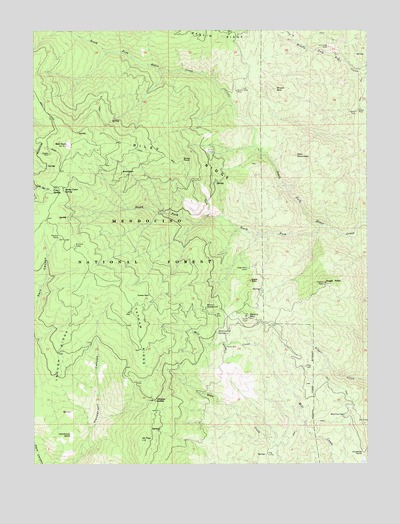 Riley Ridge, CA USGS Topographic Map