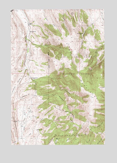 Rimrock Divide, MT USGS Topographic Map