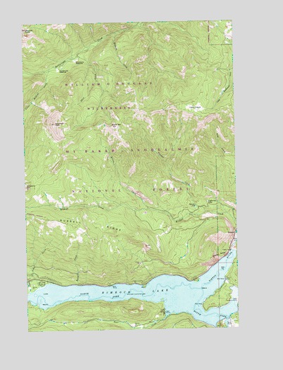 Rimrock Lake, WA USGS Topographic Map