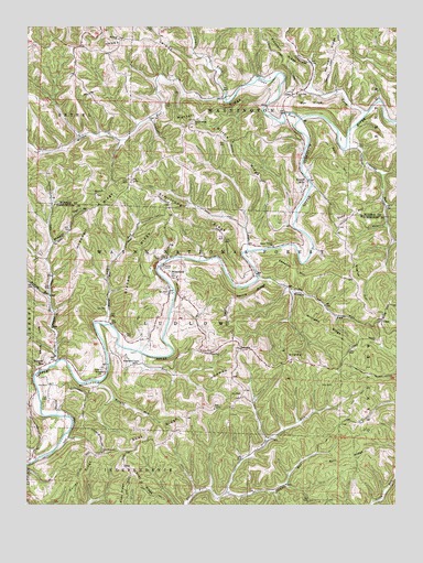 Rinard Mills, OH USGS Topographic Map
