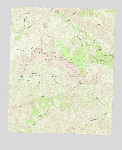 Big Pine Mountain, CA USGS Topographic Map