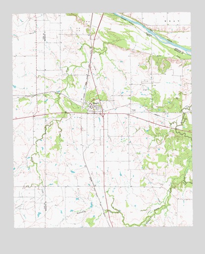 Ringgold, TX USGS Topographic Map