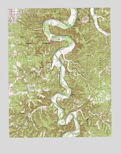 Big Piney, MO USGS Topographic Map