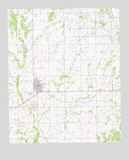 Ringling, OK USGS Topographic Map