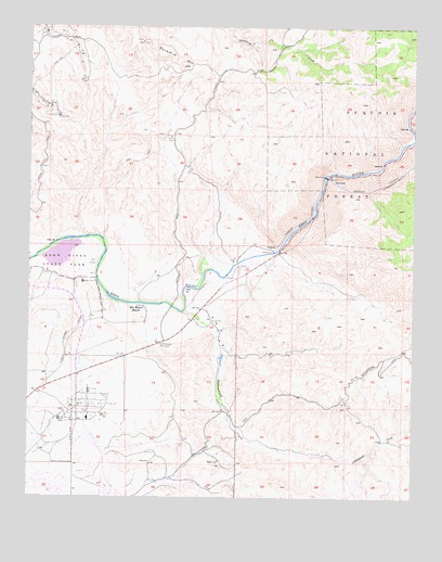 Rio Bravo Ranch, CA USGS Topographic Map