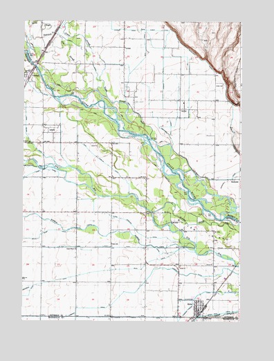 Ririe, ID USGS Topographic Map