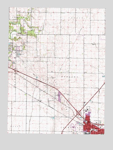 Rising, IL USGS Topographic Map