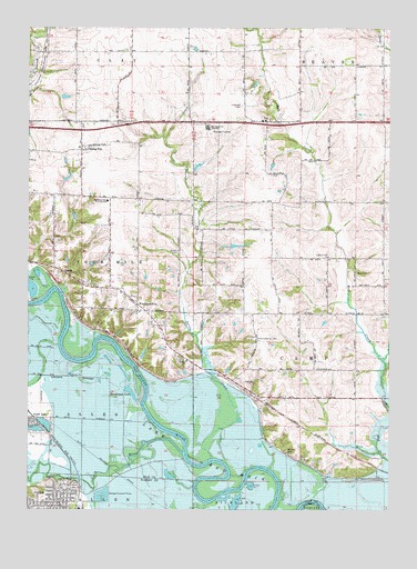 Rising Sun, IA USGS Topographic Map