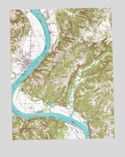 Rising Sun, IN USGS Topographic Map