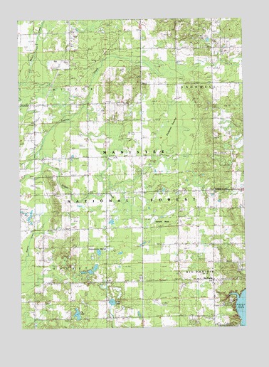 Big Prairie, MI USGS Topographic Map