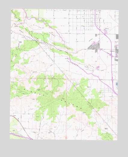 Ritter Ridge, CA USGS Topographic Map