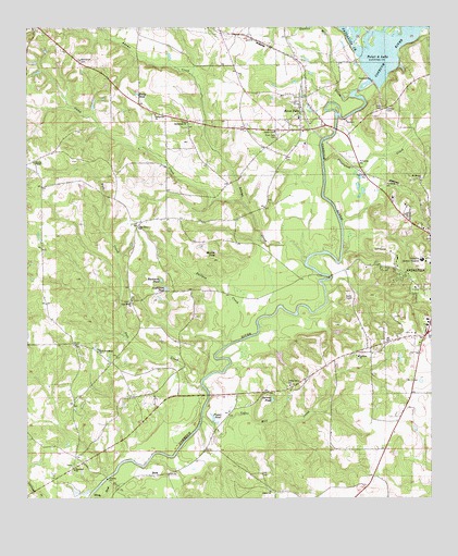 River Falls, AL USGS Topographic Map