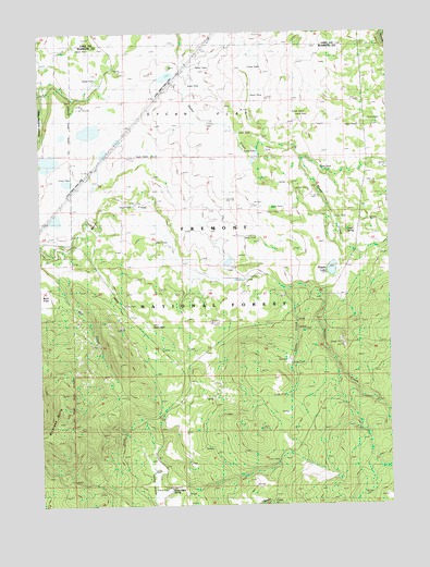 Riverbed Butte, OR USGS Topographic Map