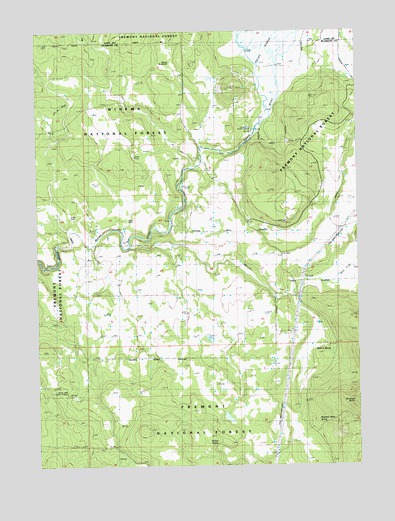 Riverbed Butte Spring, OR USGS Topographic Map