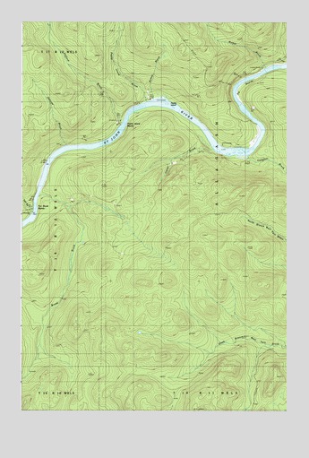 Big Rapids, ME USGS Topographic Map