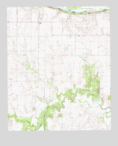 Riverland Cemetery, TX USGS Topographic Map