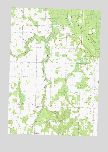 Big Ravine Creek, MI USGS Topographic Map