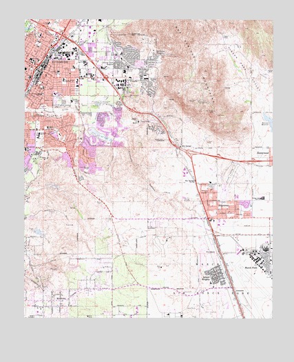 Riverside East, CA USGS Topographic Map