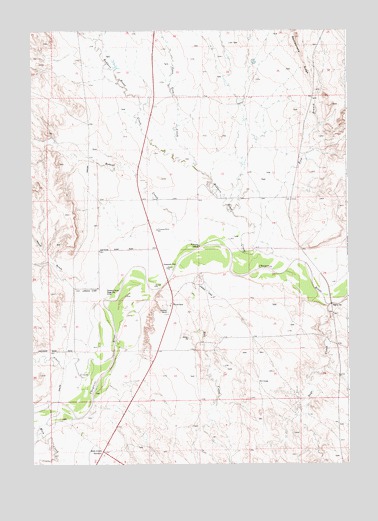 Riverview, WY USGS Topographic Map
