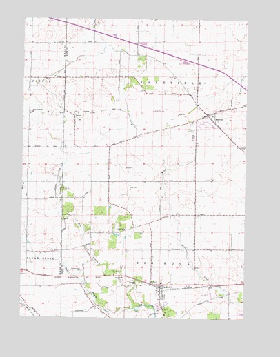 Big Rock, IL USGS Topographic Map
