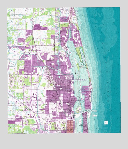 Riviera Beach, FL USGS Topographic Map