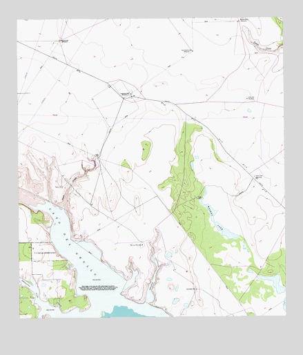 Riviera Beach NW, TX USGS Topographic Map