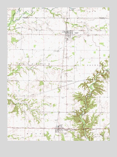 Roachdale, IN USGS Topographic Map