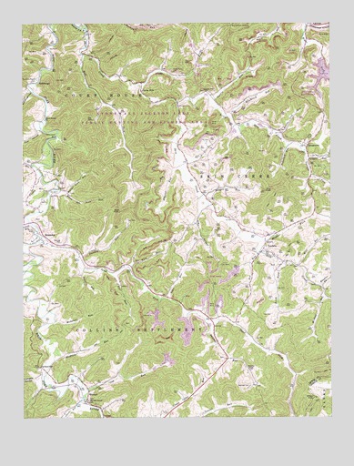 Roanoke, WV USGS Topographic Map