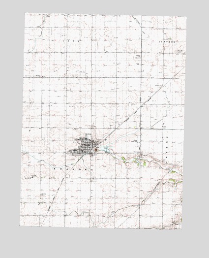 Roanoke, IL USGS Topographic Map